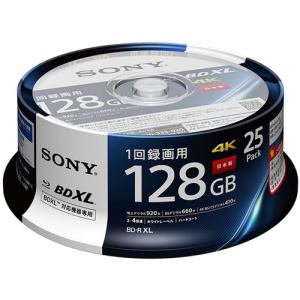 ソニー 25BNR4VAPP4 BDメディア 128GB ビデオ用 4倍速 BD-R XL 25枚パック ホワイト