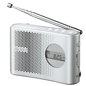 SONY　ラジオ　FM/AM　PLLシンセサイザーハンディーポータブルラジオ　ICF-M55(S)