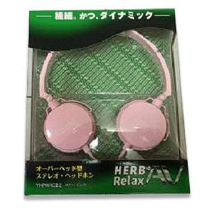 HerbRelax YHPARCB2 ヤマダ電機オリジナル オーバーヘッド型ステレオ・ヘッドホン ピンク