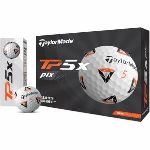 テーラーメイド(TaylorMade) 2021年モデル TP5X PIXボール ゴルフボール  3球入 ホワイト