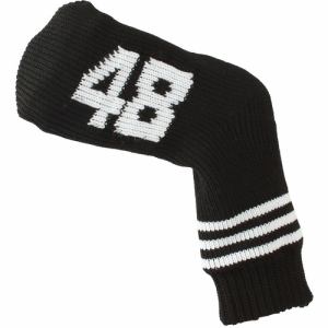 メガゴルフ　ソックス　ニットウェッジカバー　アイアンカバー　Socks　Knit　Iron　Cover　48°用　ブラック(ライン)