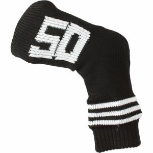 メガゴルフ ソックス ニットウェッジカバー アイアンカバー Socks Knit Iron Cover 50°用 ブラック(ライン)