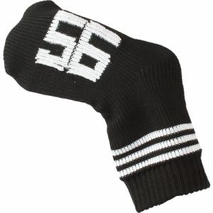 メガゴルフ　ソックス　ニットウェッジカバー　アイアンカバー　Socks　Knit　Iron　Cover　56°用　ブラック(ライン)