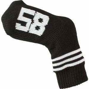 メガゴルフ ソックス ニットウェッジカバー アイアンカバー Socks Knit Iron Cover 58°用 ブラック(ライン)