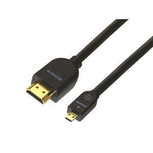 SONY　HDMI-マイクロHDMIケーブル　1.0m　ハイスピード　イーサネット対応　3D映像対応　DLCHEU10A