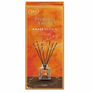 エステー お部屋の消臭力 Premium Aroma Ｓtick 本体 アンバーブラウン 芳香剤・消臭剤50ml