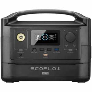 EcoFlow エコフロー RIVER Max ポータブル電源576Wh ブラック 定格出力600W EFRIVER600MAX-JP