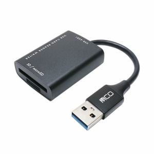 ミヨシ USR-ASD1／BK SD microSDカードリーダ ライタ USB-A ブラック USRASD1／BK