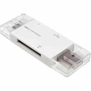 ナカバヤシ CRW-DCSD88W USB2.0 Type-C&A カードリーダー・ライター ホワイト CRWDCSD88W