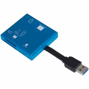 ナカバヤシ CRW-37M87BL USB3.2Gen1マルチカードリーダー・ライター ブルー CRW37M87BL