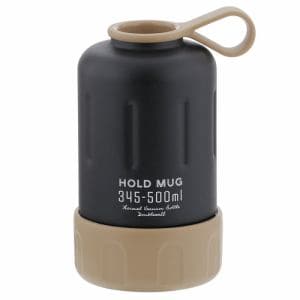【在庫限り】ベストコ HOLD MUG ステンレスペットボトルホルダー345～500ML用 ブラック NQ0002