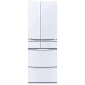 三菱 MR-MX46E-W 6ドア冷蔵庫（455L・フレンチドア） MXシリーズ クリスタルホワイト