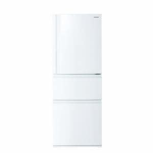 東芝 GR-S33SC-WT 3ドア冷凍冷蔵庫 (330L・右開き) グレインホワイト ...