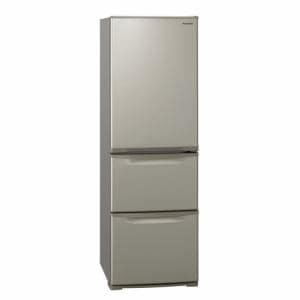 パナソニック　NR-C372N-N　3ドアスリム冷凍冷蔵庫　(365L・右開き)　グレイスゴールド
