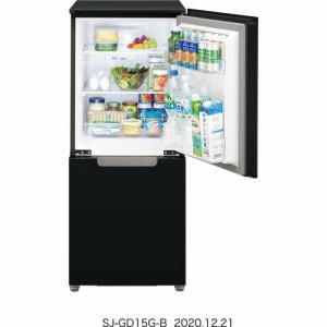 シャープ SJ-GD15G-B 2ドアプラズマクラスター冷蔵庫 (152L