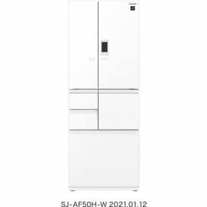 シャープ SJ-AF50H-W 6ドア プラズマクラスター冷蔵庫 (502L・フレンチドア) ピュアホワイト