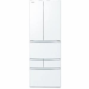 東芝　GR-T460FZ-UW　6ドア冷凍冷蔵庫　(461L・フレンチドア)　クリアグレインホワイト
