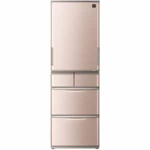 シャープ SJX414HT 5ドアプラズマクラスター冷蔵庫 (412L・どっちもドア) ブラウン系