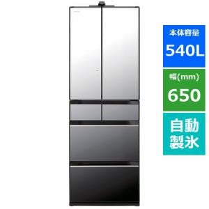 [推奨品]日立 R-HXCC54S X 6ドア冷蔵庫 (540L・フレンチドア) クリスタルミラー