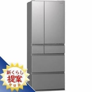 【推奨品】パナソニック NR-F519MEX-S はやうま冷凍搭載 6ドア冷蔵庫 (513L・フレンチドア) ステンレスシルバー