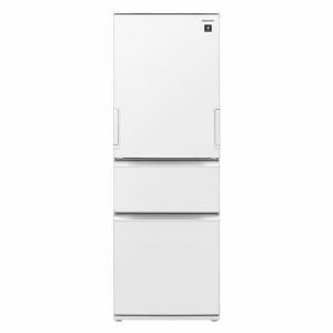 シャープ SJ-PW37K プラズマクラスター冷蔵庫 374L どっちもドア マットオフホワイト