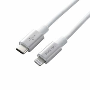 エレコム MPA-CLPS10SV USB-C to Lightningケーブル(耐久仕様)   SV