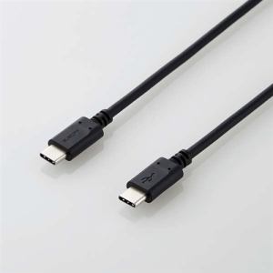 エレコム　MPA-CC15PNBK　USB2.0ケーブル(C-C、PD対応)　1.5m　ブラック