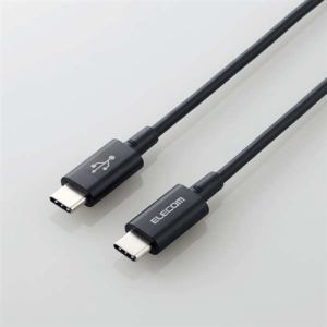エレコム　MPA-CCPS10PNBK　USB2.0ケーブル(C-C、PD対応、耐久仕様)　1.0m　ブラック