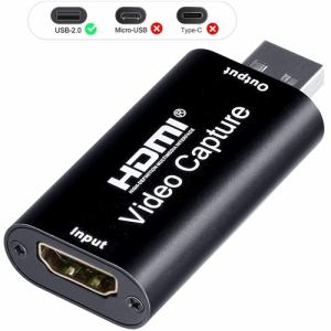 アール・エム　RM3631　HDMIキャプチャーアダプター　ブラック
