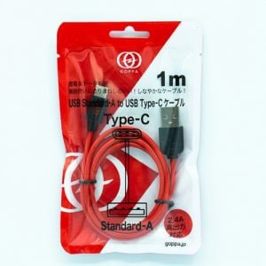 ゴッパ　GP-USBAC1M／R　USB-A　to　TYPE-Cケーブル　1m　レッド