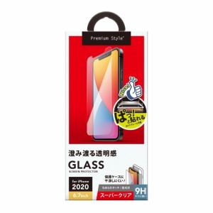 PGA PG-20HGL01CL iPhone12 Pro Max用 液晶保護ガラス 平面 Premium Style スーパークリア