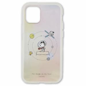 グルマンディーズ SNG-510D ピーナッツ IIII fit Clear iPhone 12 mini対応ケース アストロ・ノーツ