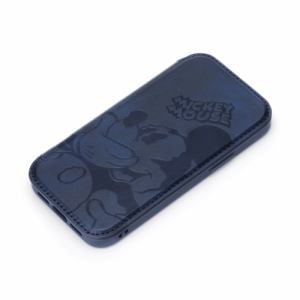 PGA　PG-DGF20F01MKY　iPhone　12　mini用　ガラスフリップケース　Premium　Style　ミッキーマウス