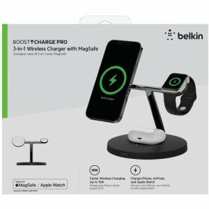 Belkin WIZ009DQBK MagSafe急速充電対応 iPhone,apple watch 