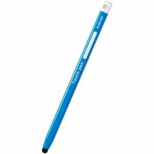 エレコム P-TPEN02SBU タッチペン スマホ・タブレット用 鉛筆型 三角 細軸 超感度タイプ ブルー
