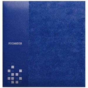 ナカバヤシ　100年台紙フエルアルバム　「ピカルディー」　(Lサイズ／ブルー)　アH-LG-500-B