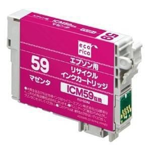 エコリカ　ECI-E59M　エプソン　ICM59対応　リサイクルインクカートリッジ　マゼンタ