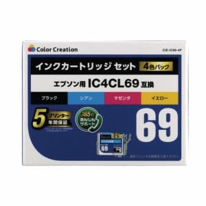 カラークリエイション CIE-IC69-4P エプソン用互換インクカートリッジ