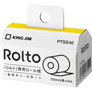 キングジム PTSS40 ロルト Rolto用 ロール紙 ラベルタイプ
