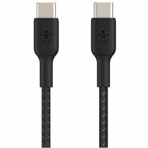 ベルキン BoostCharge USB-C to USB-C 編組ケーブル 2m ブラック CAB004BT2MBK