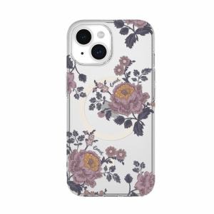 Coach　Protective　Case　for　MagSafe　for　iPhone　15　[　Moody　Floral／Purple／Glitter／Clear　]　CH052462　クリア