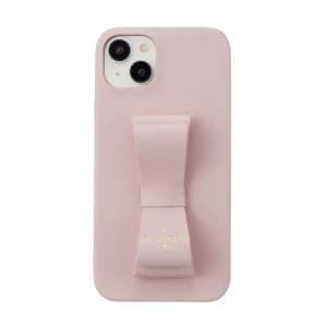 LANVIN　en　Bleu　Slim　Wrap　Case　Stand　&　Ring　Ribbon　for　iPhone　15　Plus　[　Sakura　Pink　]　LBSPKSRIP2367　ピンク