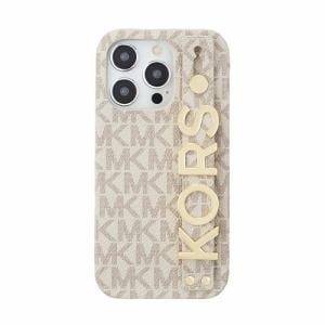 MICHAEL　KORS　Slim　Wrap　Case　Stand　&　Ring　for　iPhone　15　Pro　[　Vanilla　]　MKSRVNLWPIP2361P　ホワイト