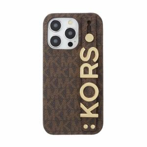 MICHAEL　KORS　Slim　Wrap　Case　Stand　&　Ring　for　iPhone　15　Pro　[　Brown　]　MKSRBRWWPIP2361P　ブラウン