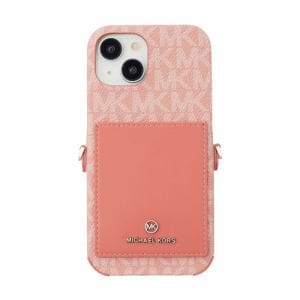 MICHAEL　KORS　Wrap　Case　Pocket　with　Strap　for　iPhone　15　[　Pink　]　MKWSPNKPWIP2361　ピンク