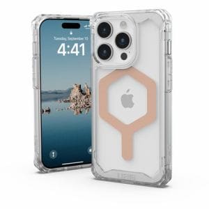 プリンストン　iPhone　15　Pro用ケース　MAGSAFE対応　PLYO(アイス／ローズゴールド)　UAG-RIPH23MA-YMS-I／R