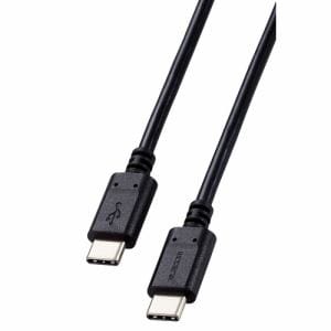 エレコム MPA-CC5P10BK USB2.0ケーブル(C-C、100W対応) 1.0m ブラック