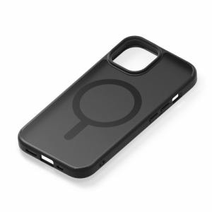 PGA PG-23AMGPT01BK iPhone 15／14／13用 MagSafe対応 ハイブリッドケース マット／ブラック