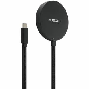 エレコム W-MA05BK マグネットQi2規格対応ワイヤレス充電器(メッシュ・15W・卓上)
