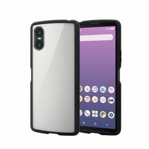 エレコム　PM-X241TSLFCBK　Xperia　10　VI　SO-52E　ケース　ハイブリッド　カバー　カメラレンズ保護設計　TOUGH　SLIM　LITE　ブラック